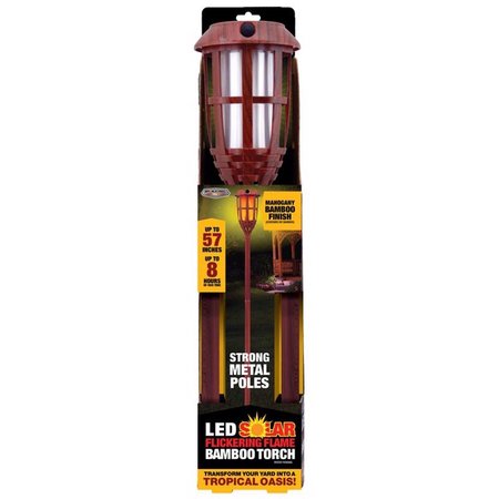 Shawshank Ledz Blazing LEDz Amber Metal 57 in. Flickering Flame Bamboo Torch 702040